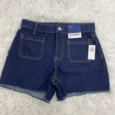 Girls NWT Old Navy Shorts Blue Jean Denim Size 12 High-Rise