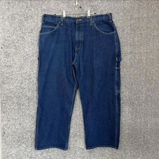 Ben Davis Men  S Vintage Blue Cropped 776 Skate Carpenter Jeans Size 38 37X25 