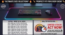 Custom Mouse Pad RGB Personalized Your Photo Logo Gaming Desk Mat Ultra Wide XXL