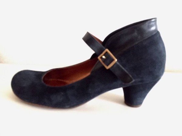 Women Chie Mihara Heels Navy Suede 40.5