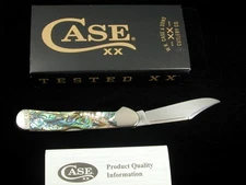 CASE XX ABALONE PEARL MINI COPPERLOCK KNIFE RARE 12020 MIB 81749L SS WOW!