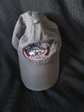 Offshore Angler Strapback Hat Grayish-Brown Adjustable Embroidered 