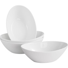 Salatschüssel Set 1060ml Porzellan 4er Servierschale für Salat Suppe Dessert