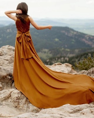 white christmas dresses Joyfolie Women's Everlie Maxi Boho Dress in Scarlet, Small main image 1