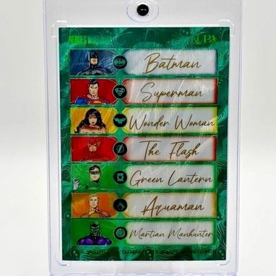 2025 Kakawow Aura DC Seven Script Art Card Green /25 ADC-QGR-02