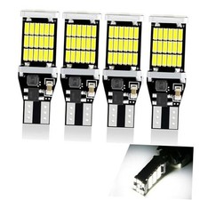 4 PCS 921 LED Reverse Lights, 6500K Super Bright T15 4014 45SMD Bulbs, White