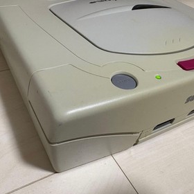 Sega Saturn Console HST-3220 w/ Box & Manual + Extended RAM Cartridge + Games JP