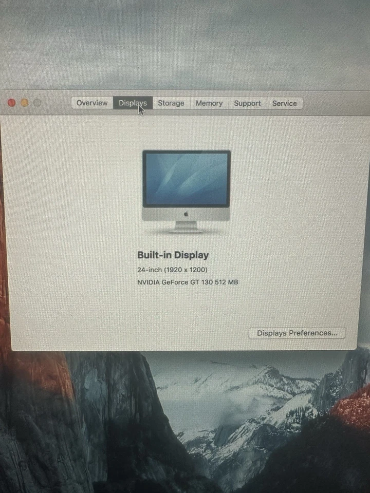 2009 Apple iMac 24 Inch Widescreen used with issues - Image 3 of 4