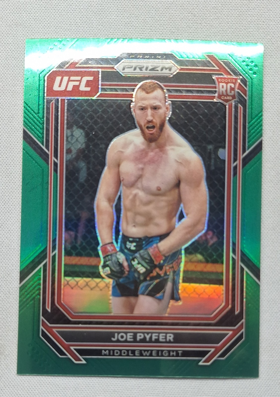 2023 Panini Prizm UFC - Joe Pyfer #159 Green Prizm (RC)
