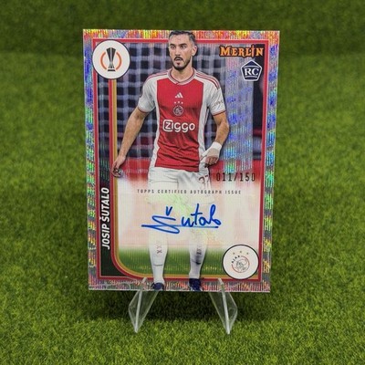 2023-24 Merlin UEFA Club Competitions #AU-JS Josip Sutalo Auto /150