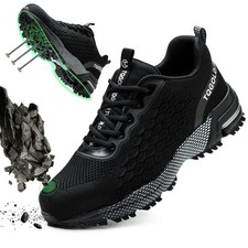 Zapatos con puntera de acero para hombres mujeres cómodos zapatos de seguridad ligeros punta de acero...