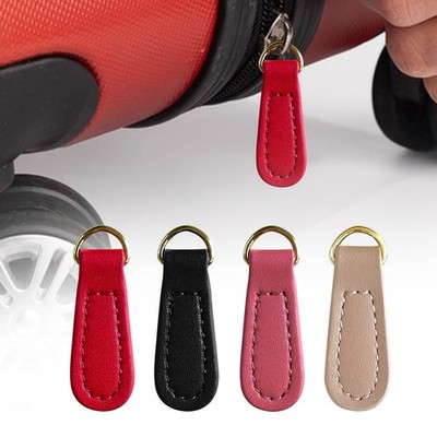 2x Zipper Pulls Zip Puller Tag PU Leder Zugband Reißverschlussteile Deko Zip