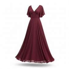 Gino cerruti burgandy evening dress by the labella collection size 8