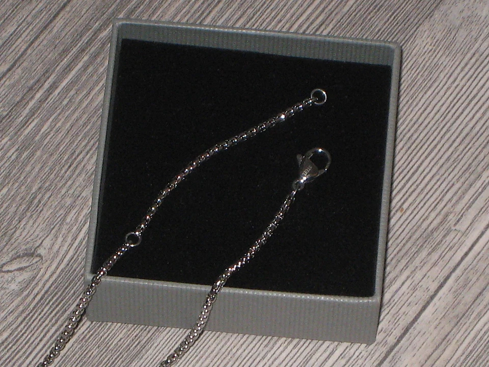 FIRETTI Halskette Kette Damen Venezianer Rund 2 mm Edelstahl 45 cm Neuwertig - Bild 2 von 2