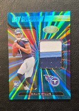 2022 Panini Certified New Generation Jerseys Malik Willis Teal Mirror FOTL 3/20