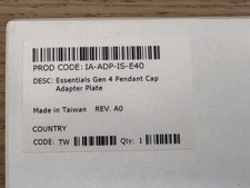 American Dynamics Illustra IA-ADP-IS-E40 Adapter plate for Essential Gen4 Domes