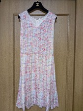 CHANEL Women Dress Vintage Coco Mark Sleeveless Size M VHTF Designer Collection