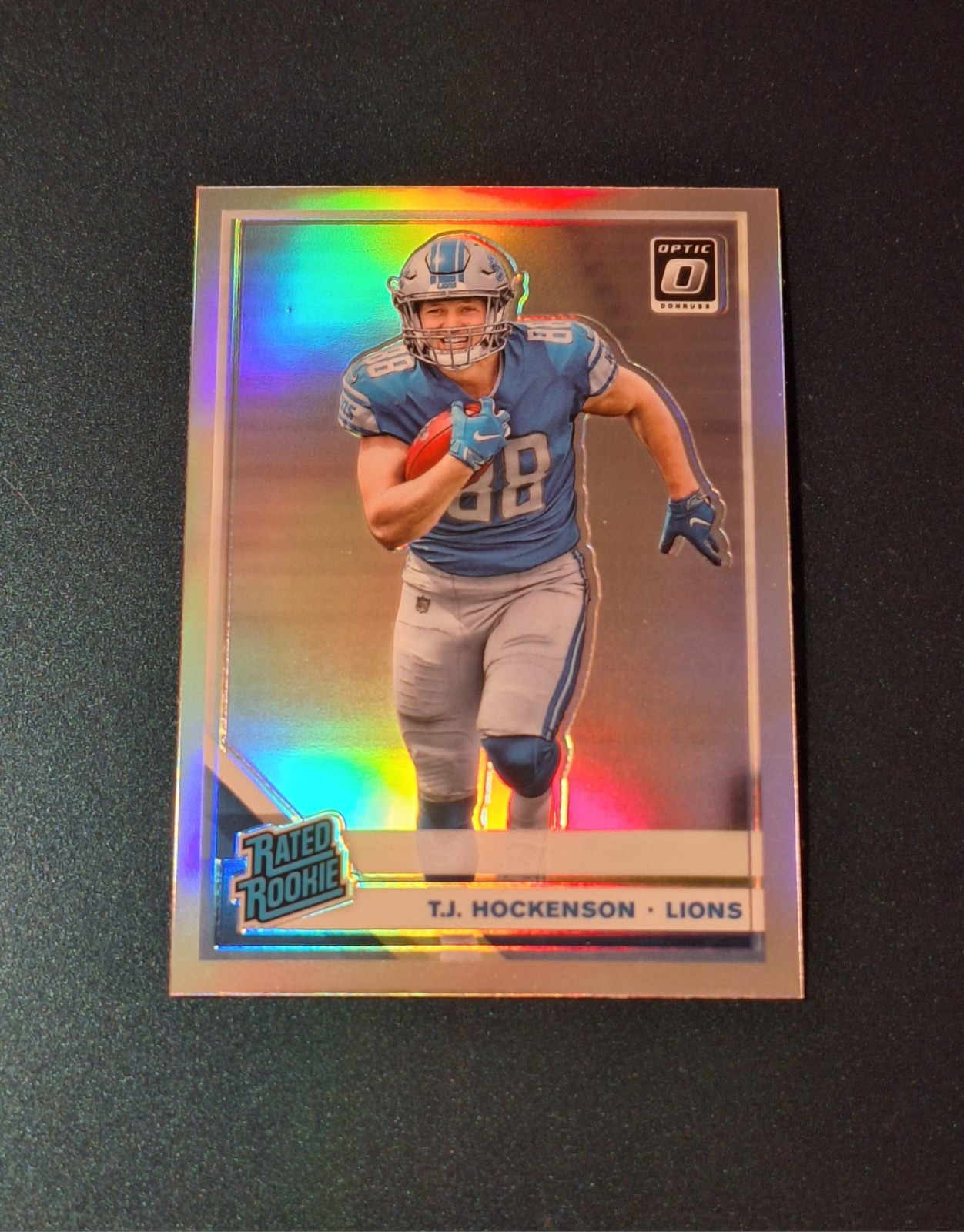 T.J. Hockenson 2019 Donruss Optic HOLO PRIZM Rookie Card #171 RC Vikings