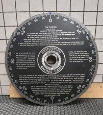 Isky Racing Cam 7-dw 7 Inch Degree Wheel Chart Gauge Tdc Iskenderian Tool Disc