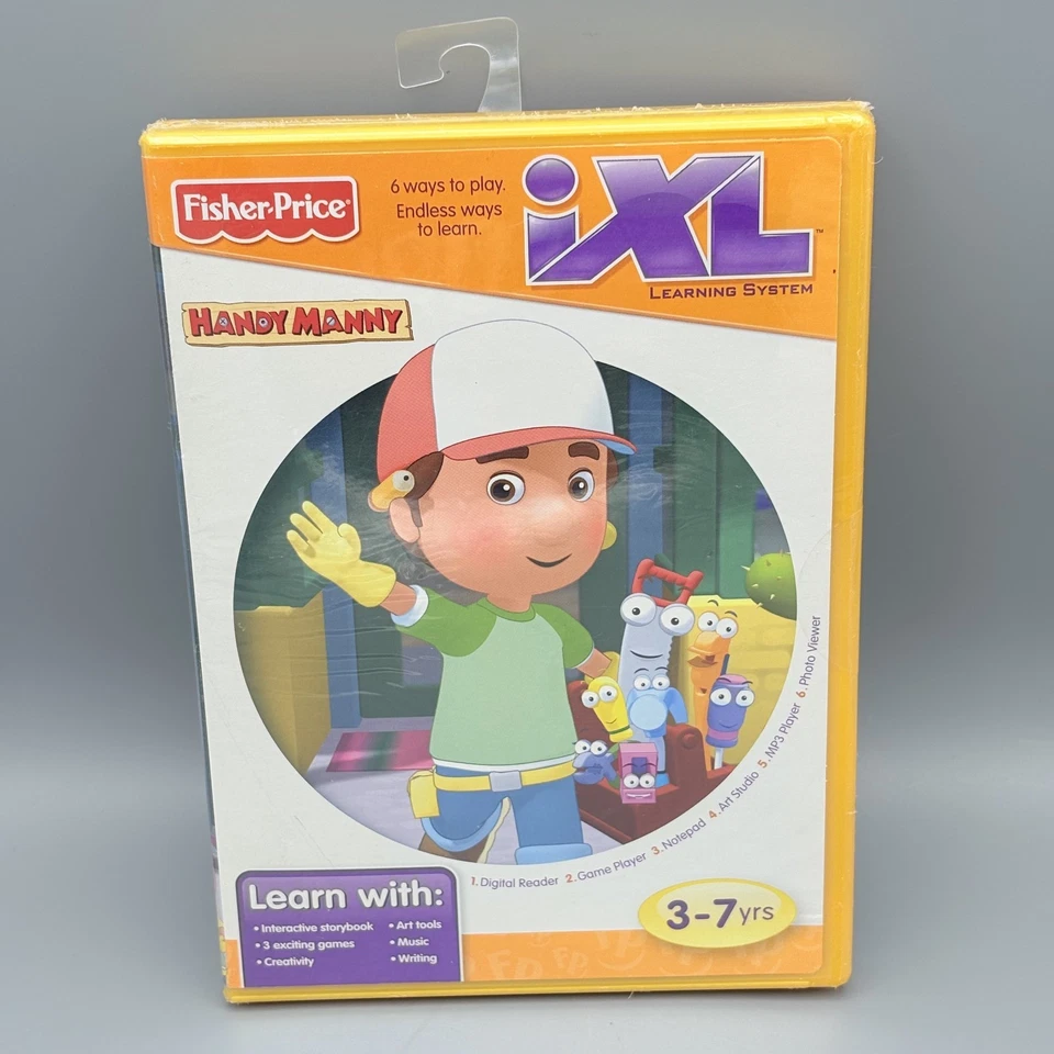Fisher Price iXL Learning System Handy Manny Game New Sealed - Image 2 of 4