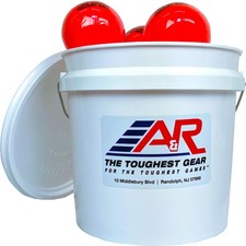 A&R Sports Low Bounce Hockey Ball, Bucket of 15 - Orange
