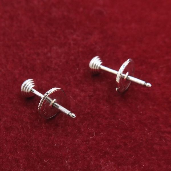 Cartier Diamond Damour Diamants Legers Earrings 18k White Gold 750 Auth ...