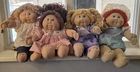 SET OF 4 VINTAGE CABBAGE PATCH DOLLS - 80'S DOLLS!!! GET THEM ALL NOW!! SEE DETS