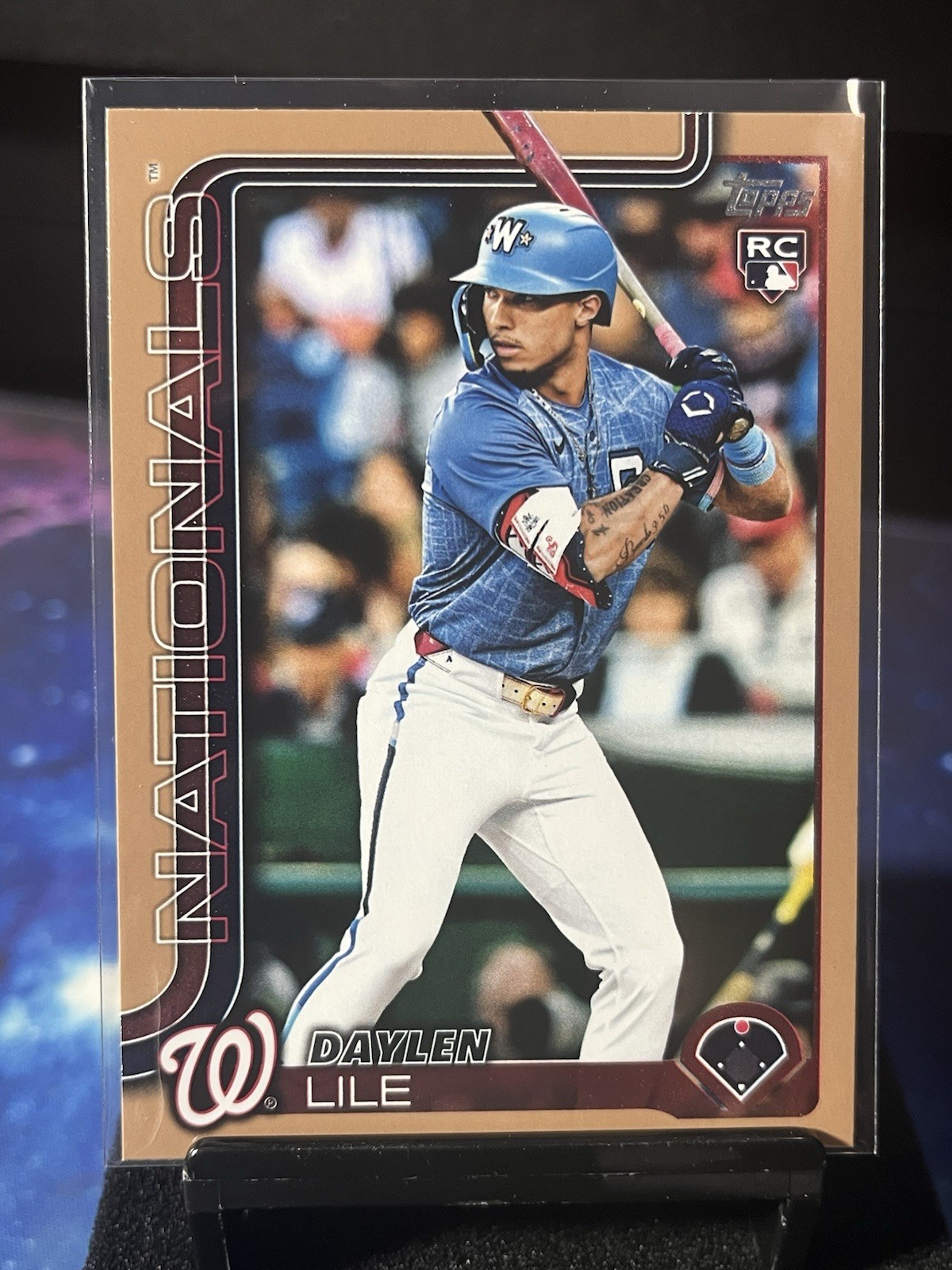 Daylen Lile 2025 Topps Update Series Gold Rookie #US172 729/2025 Nationals
