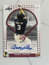 2018 Leaf Perfect Game Red #BA-AC2 Andrew Drew Compton Auto /5 Atlanta Braves