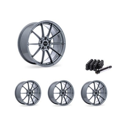 5x112 Set of 4 17'' Rims Black Alloy Wheel fits 2014-25 Mini Cooper, OEK1 RTX