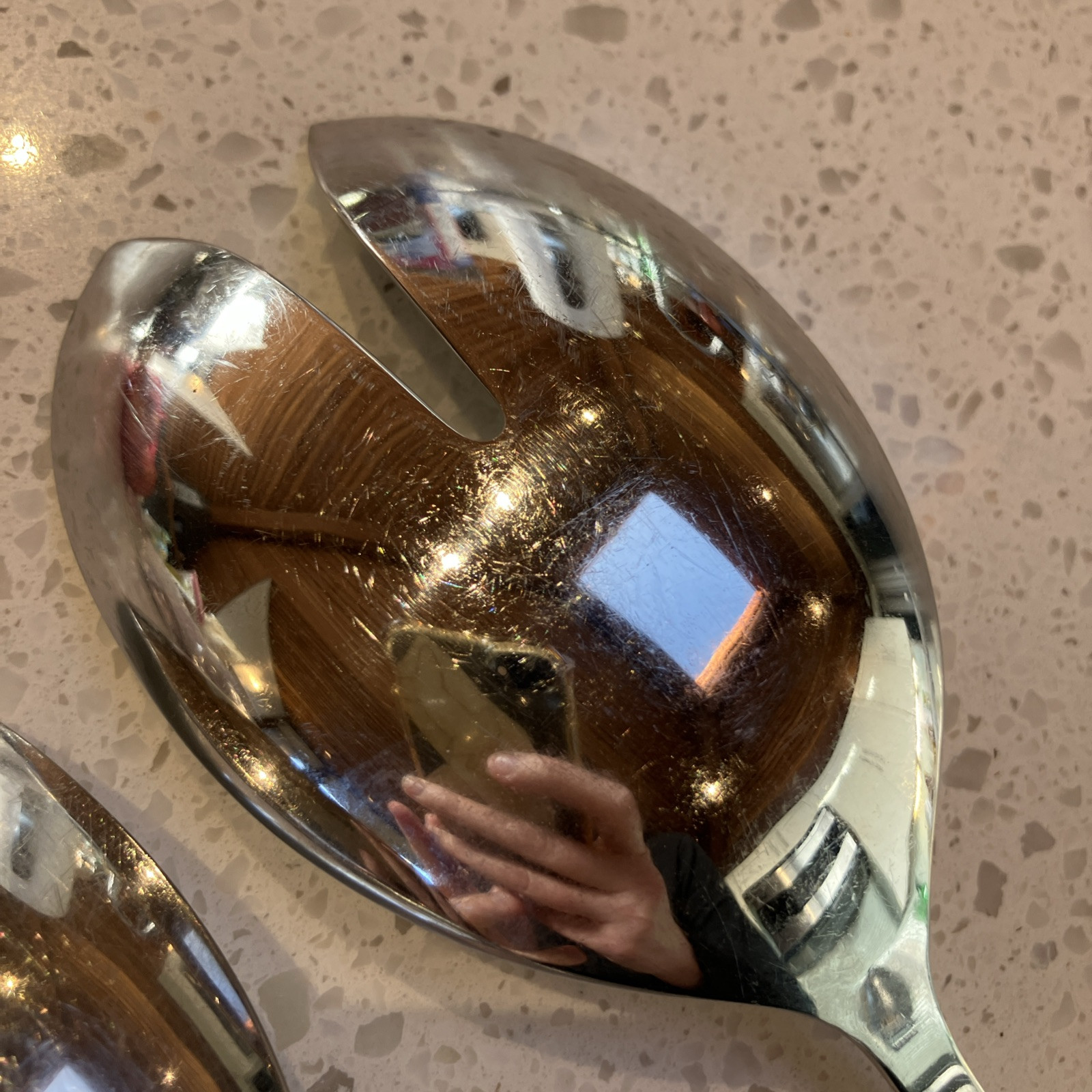 WMF Cromargan Manaos Bistro Stainless Salad serving spoon & Fork