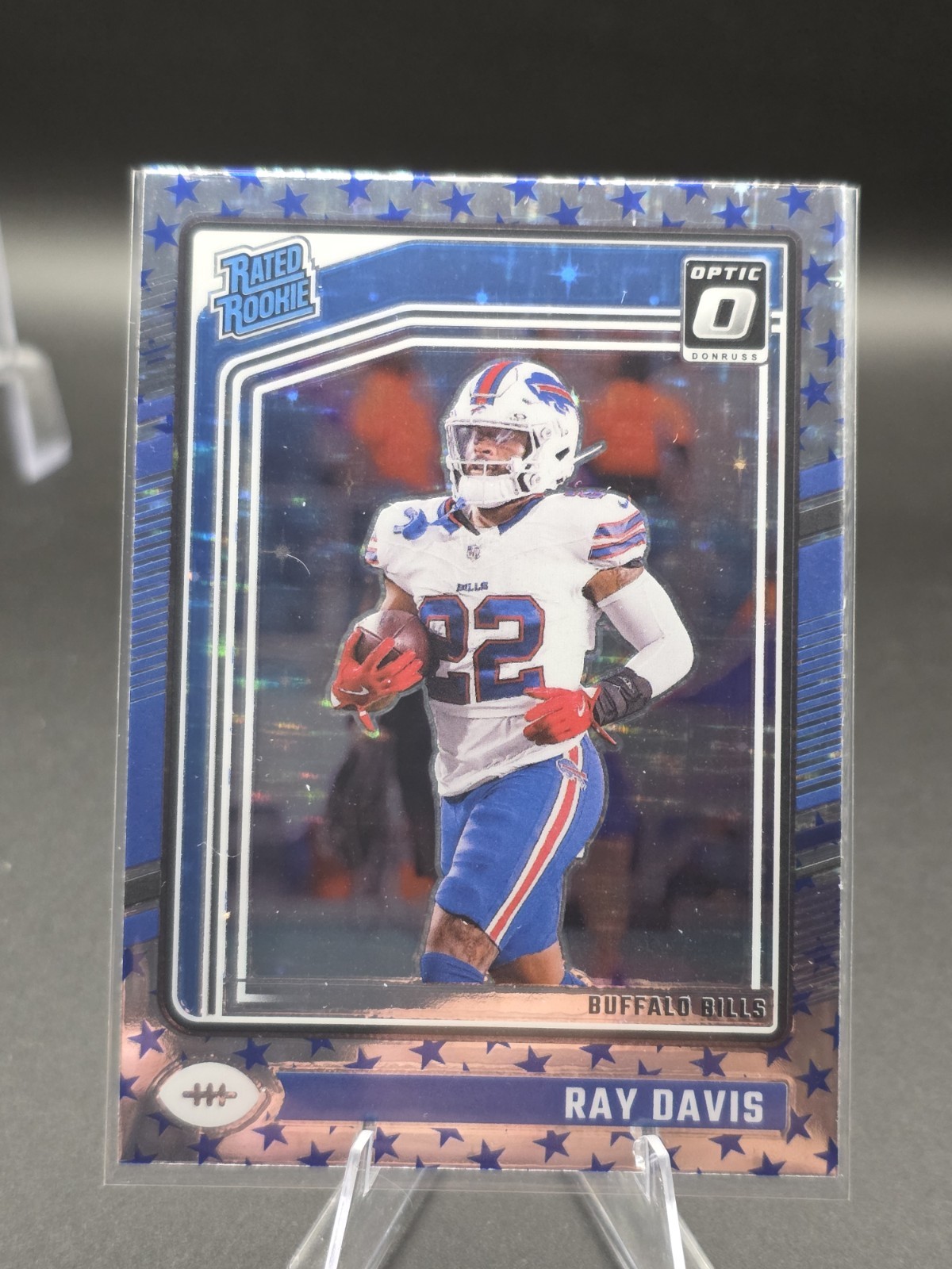 2024 Panini Donruss Optic - Rated Rookie Ray Davis #283 Stars Prizm (RC)