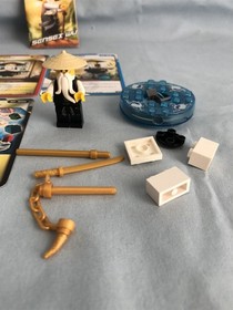Lego set 2255 Sensei Wu NINJAGO 100% complete w/ instructions & 5 cards spinner