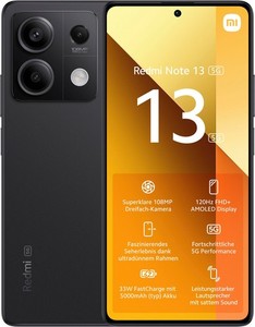 Xiaomi Redmi Note 13 5G 8GB RAM 256GB Dual-SIM black - Zustand akzeptabel
