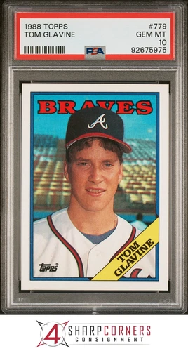 1988 TOPPS #779 TOM GLAVINE RC BRAVES HOF PSA 10