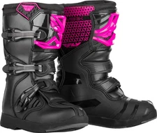 FLY RACING 364-67903 YOUTH MAVERIK BOOTS PINK/BLACK SZ 03