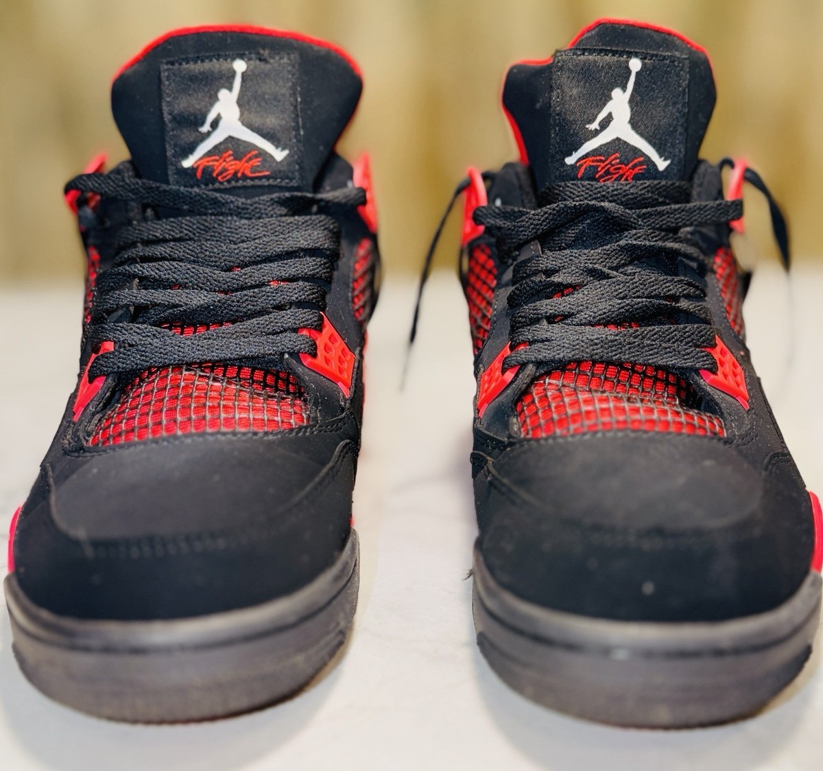 Size 11 - Nike Air Jordan 4 Retro 136013-063 Red Thunder | eBay