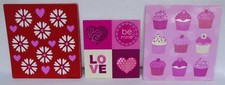 Lot of 14 American Greetings Valentine's Day Sticker Sheets Heart Flower Cupcake