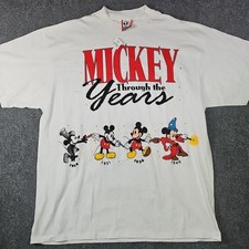 Vtg 90s Disney Designs Mickey Mouse Through The Years shirt Large/XL New NOS