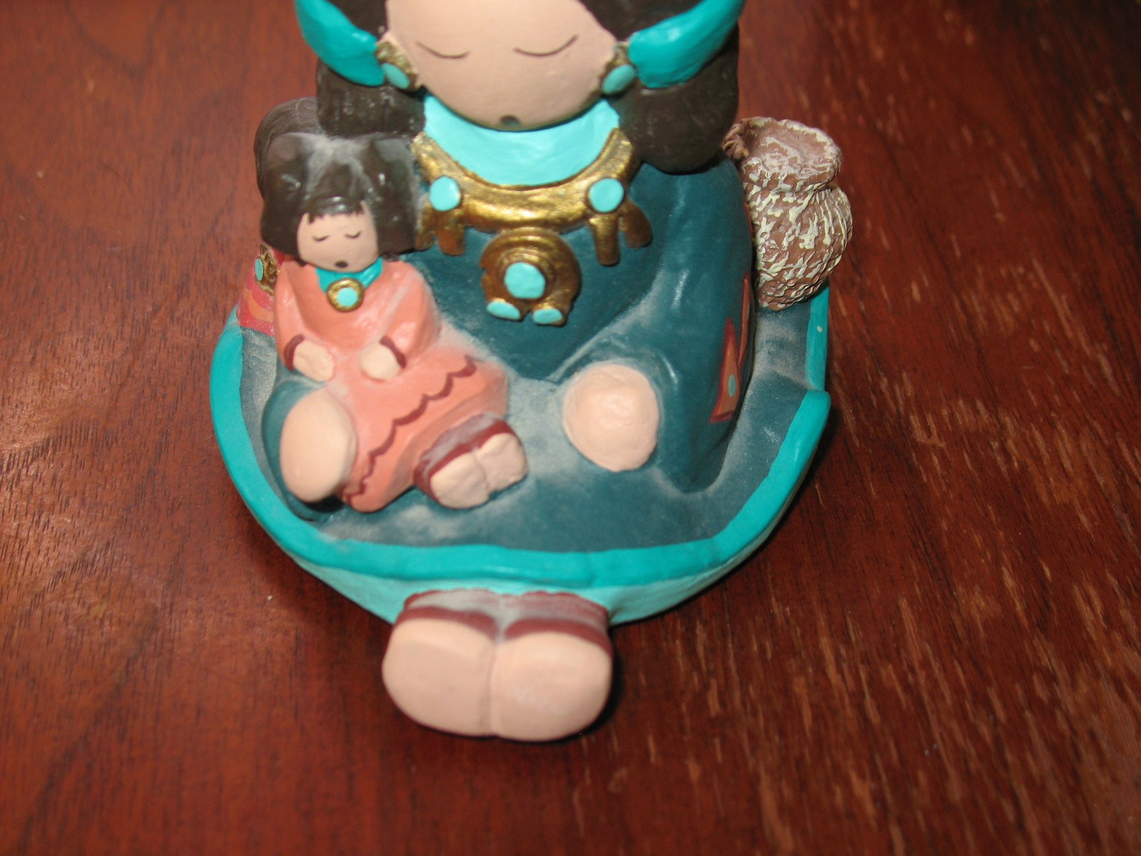 Sweet Whitefeather Studios Woman w/ Child - Hand Painted Native American Flavor