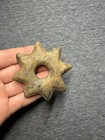 Indian Artifact Drilled Sun Disc Gorget  Native American  Arrowheads — photo 1