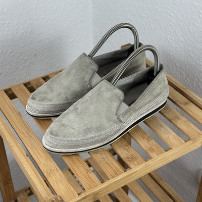 Women's Prada Grey Linea Rossa Slip On Shoes Size 38EU 6UK 8US