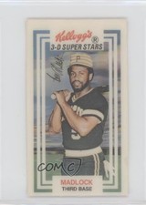 1983 Kellogg's 3-D Super Stars Bill Madlock #18 1m8