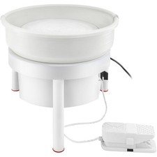 14in Aluminum Alloy Pottery Wheel 450W Electric with Foot Pedal