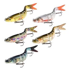 5 Pack Fishing Lures Wobblers - Series for All Layers of Water, Floating/Langsa...