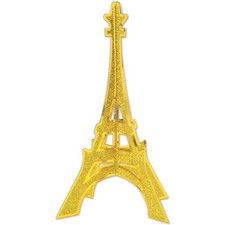 Glittered 3-D Eiffel Tower Centerpiece Paris Prop Birthday Party Decoration