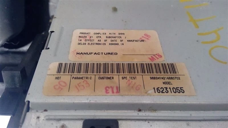 Audio Equipment Radio CD Player Remote Single Disc Fits 96-05 ASTRO 1223726 - Image 2 of 4