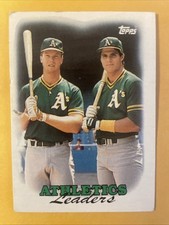 1988 Topps - Team Leaders Mark McGwire, Jose Canseco #759