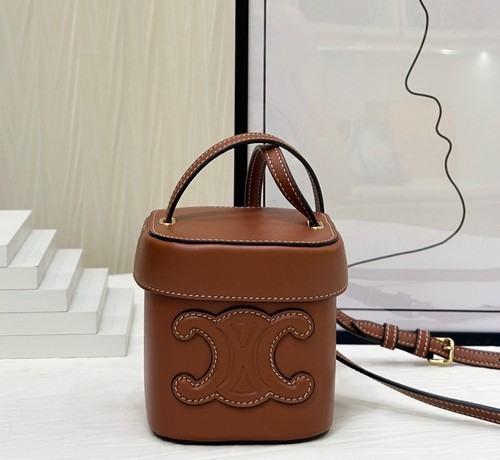 15% OFF Celine Small Cuir Triomphe Box Crossbody Bag Smooth Calfskin Tan