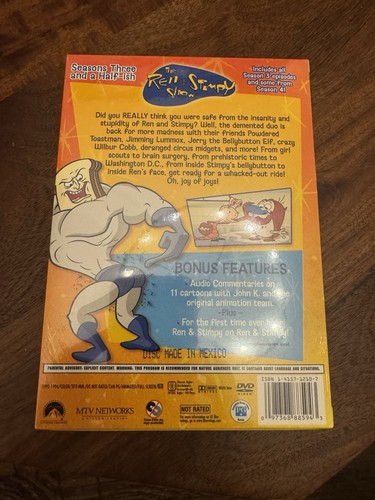 DVD Nickelodeon : The Ren & Stimpy Show : Seasons Three and a Half-Ish (3 DVD) NEUF - Photo 2/2